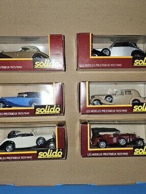 Vintage Solido Age d'Or die cast France 1/43 scale Mercedes Rolls Royce Delahaye